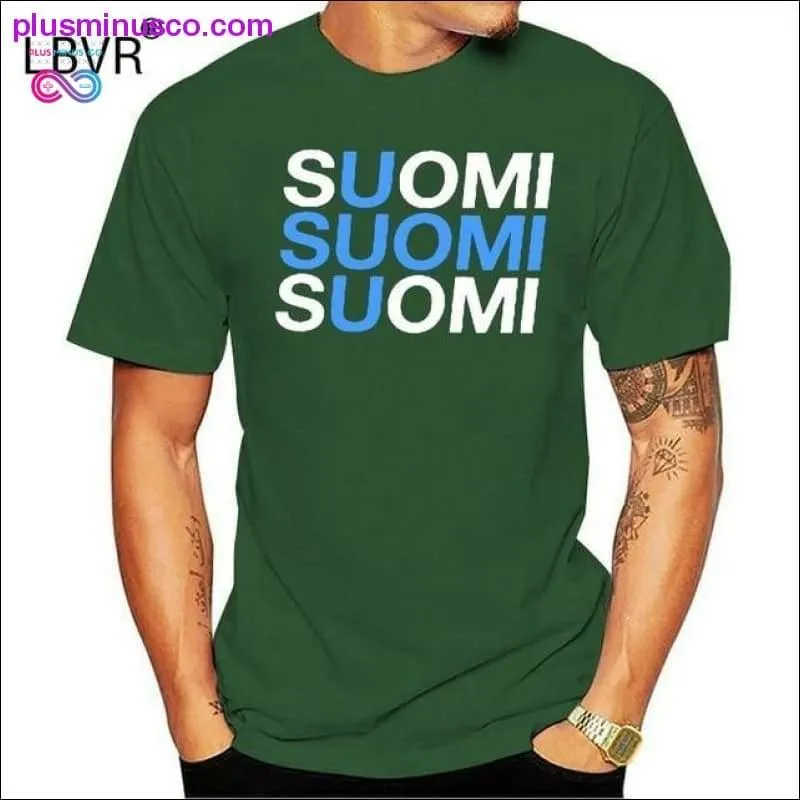 100% Cotton O-neck Custom Printed Men T shirt FINLAND Women