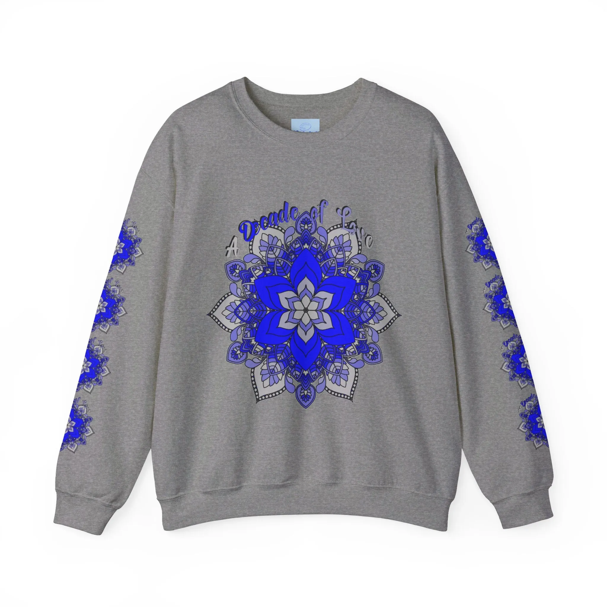 10th Anniversary Mandala Design Unisex Sweatshirt