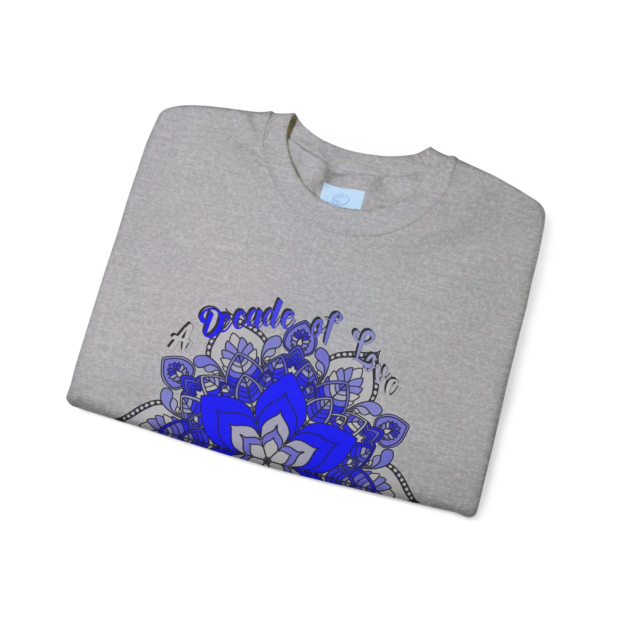 10th Anniversary Mandala Design Unisex Sweatshirt