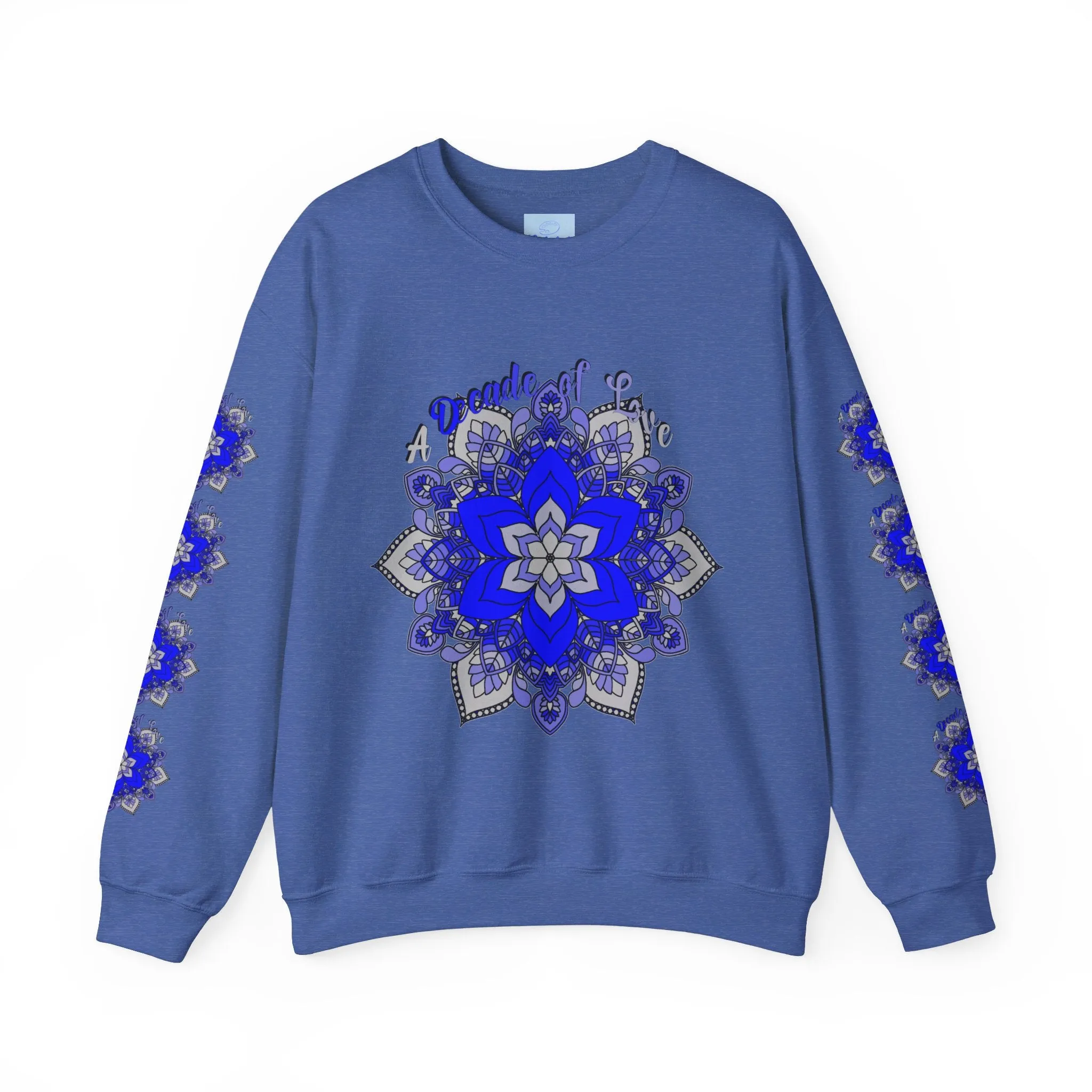 10th Anniversary Mandala Design Unisex Sweatshirt