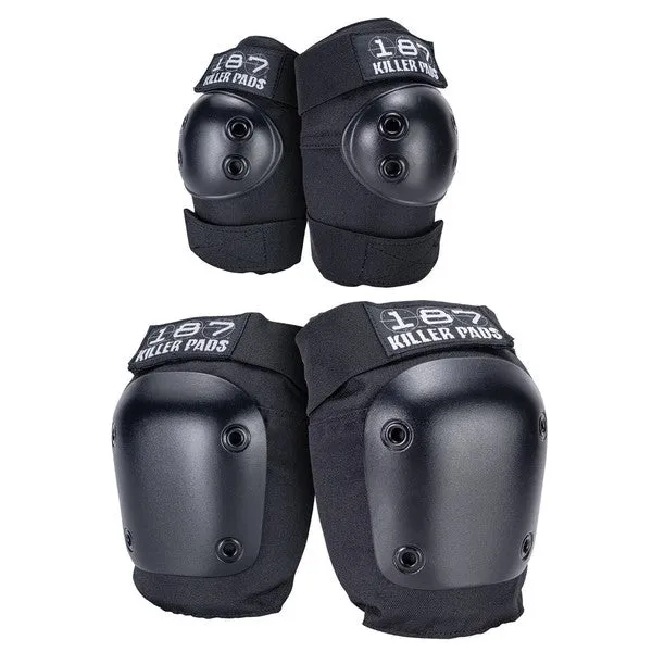 187 Combo Pad Set Knee / Elbow Black