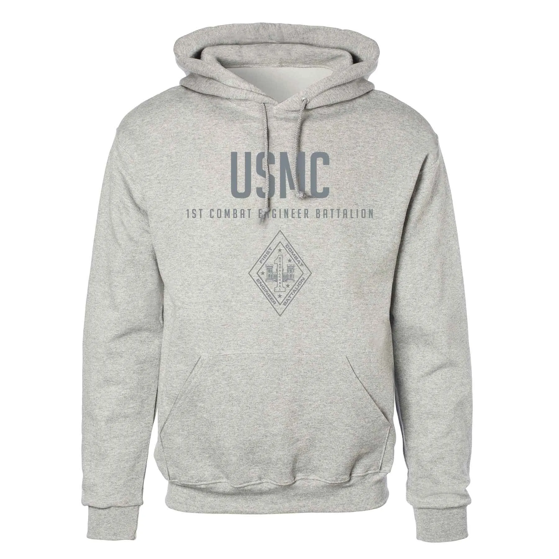 1st Combat Engineer Battalion Tonal Hoodie