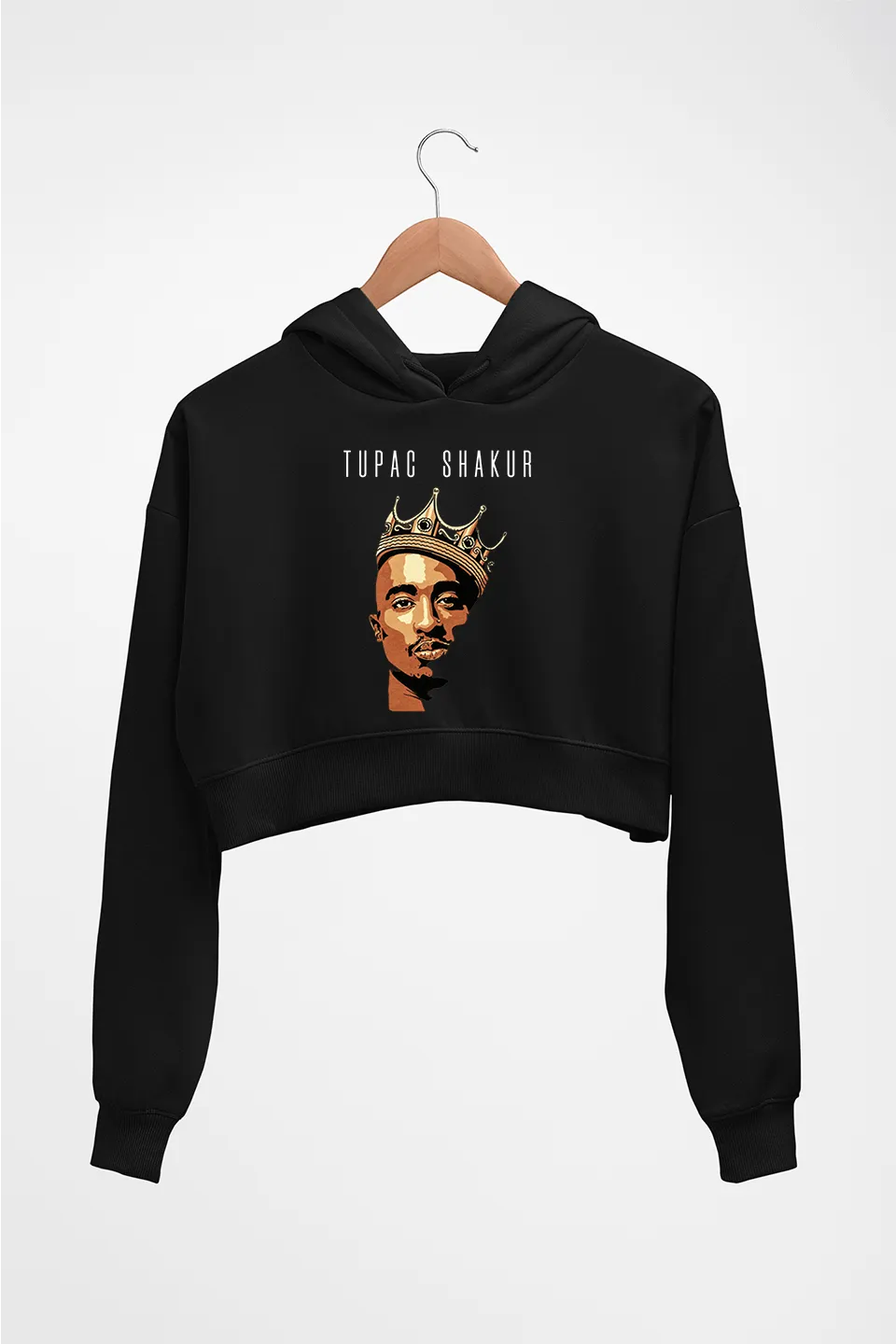 2Pac Tupac Crop HOODIE FOR WOMEN