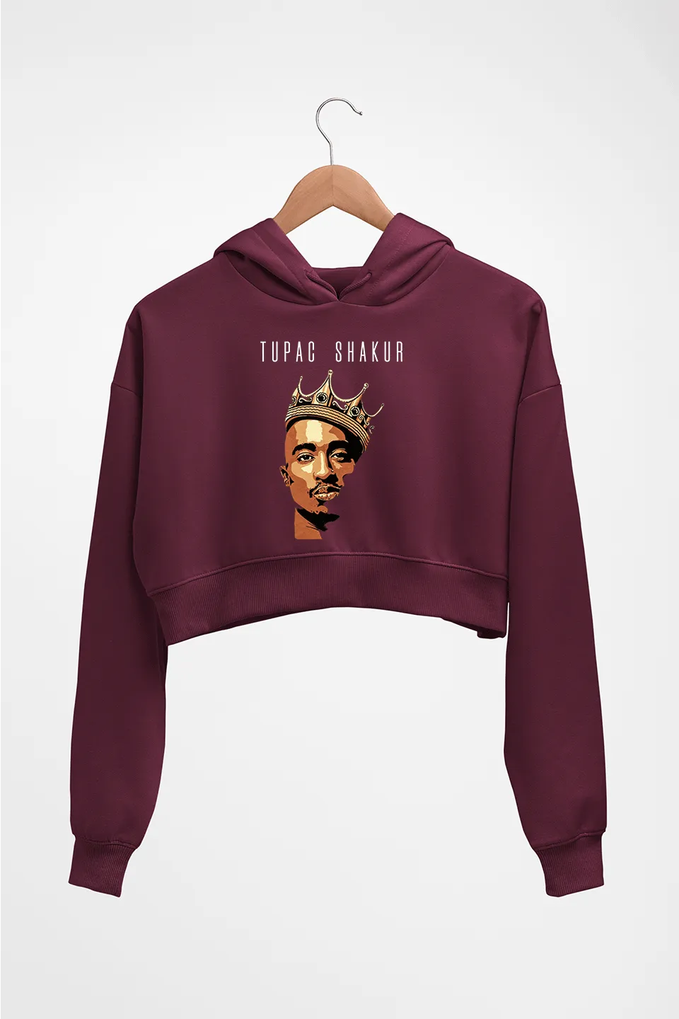 2Pac Tupac Crop HOODIE FOR WOMEN