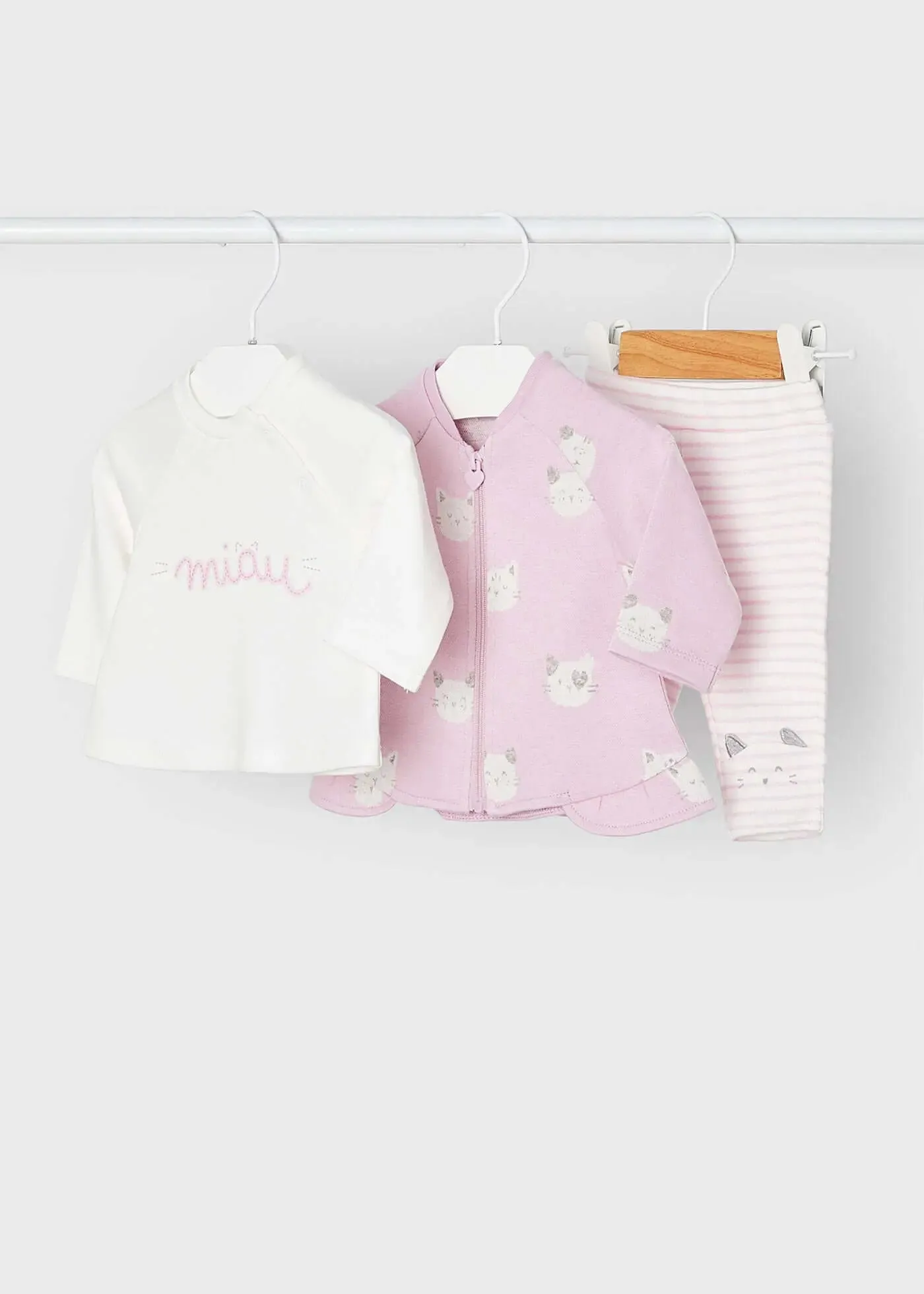 3 Piece Tracksuit Newborn Girl | Mayoral