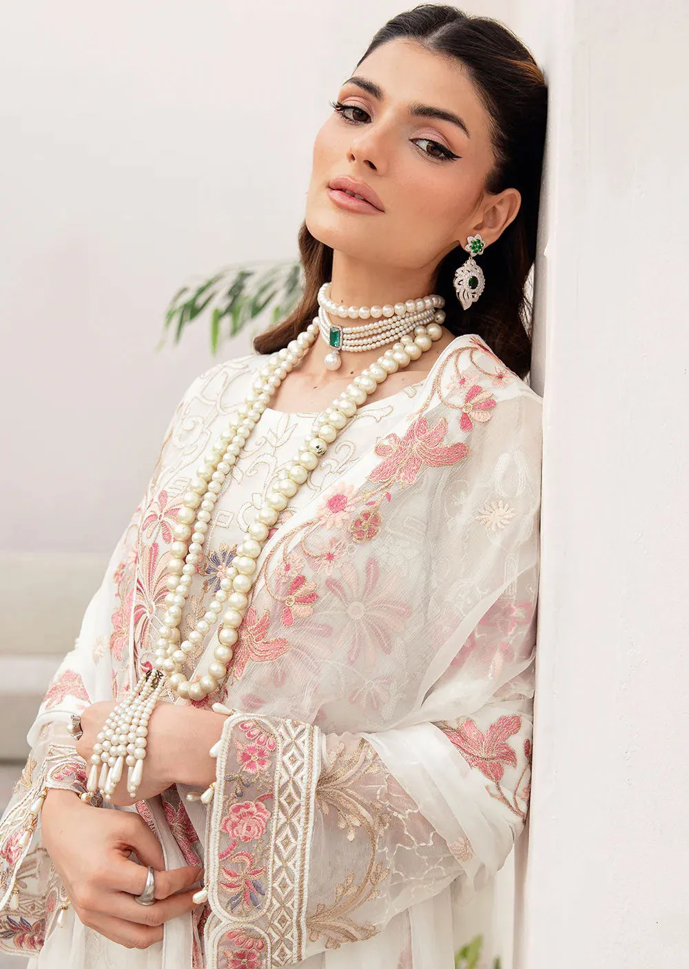 A-705-R - Readymade - Ramsha Chevron Chiffon Collection Vol 7