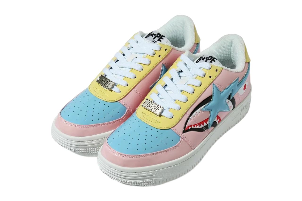 A Bathing Ape Bapesta Low M1 'Shark Face ‑ Pink'