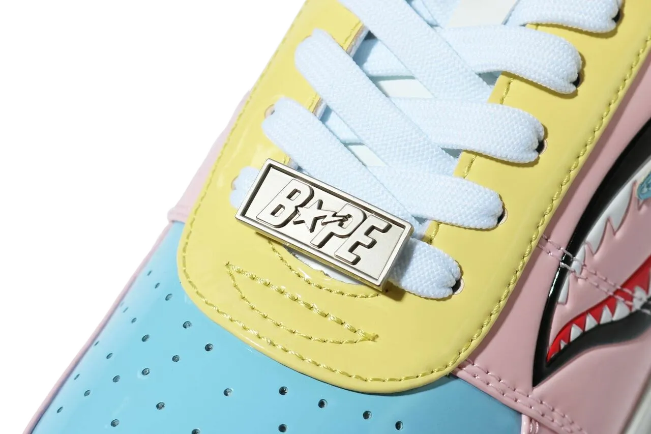 A Bathing Ape Bapesta Low M1 'Shark Face ‑ Pink'