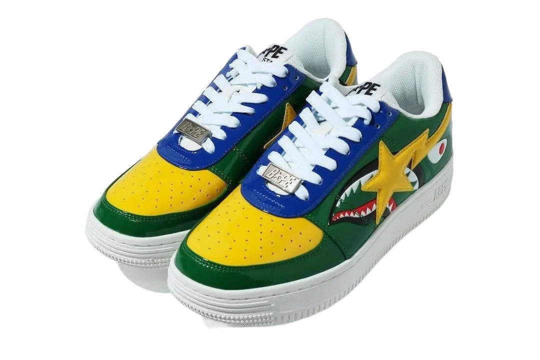 A Bathing Ape Bapesta Low M2 'Shark Face ‑ Green'