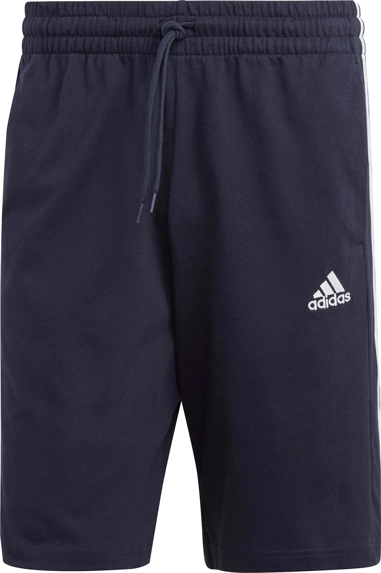 adidas Essentials 3 Stripes 10 Inch Mens Shorts - Navy