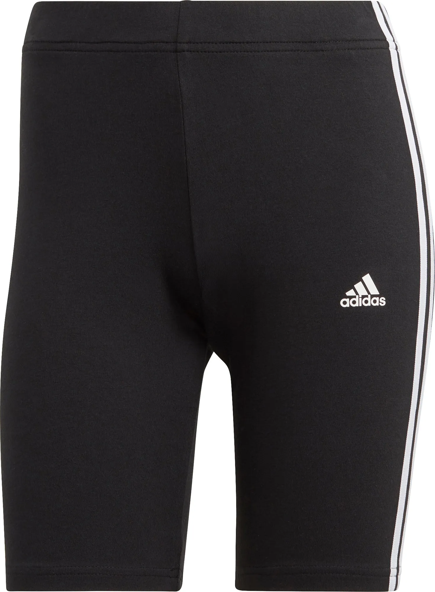 adidas Essentials 3 Stripes Womens Short Running Tights - Black