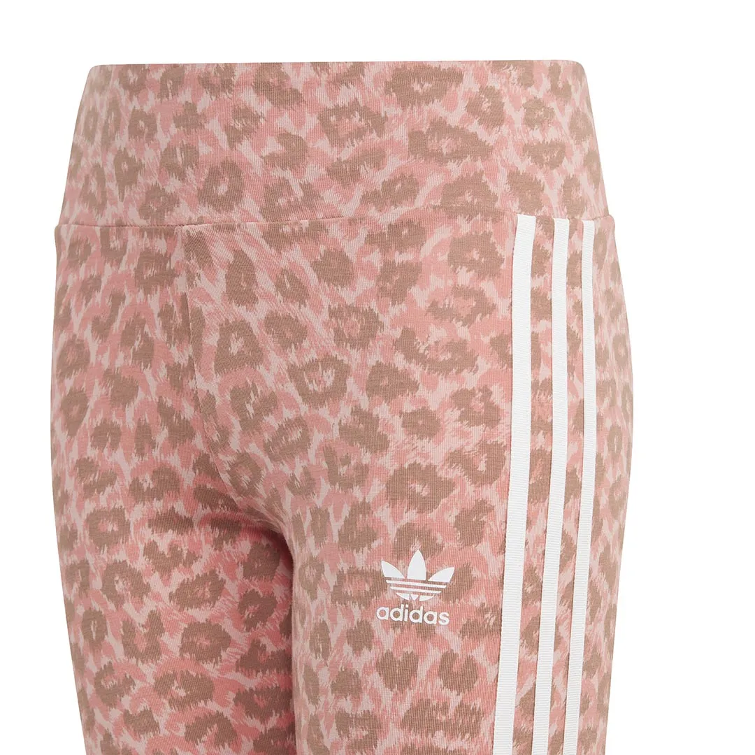 adidas - Girls' (Junior) Animal All Over Print High Waisted Leggings (IJ0757)