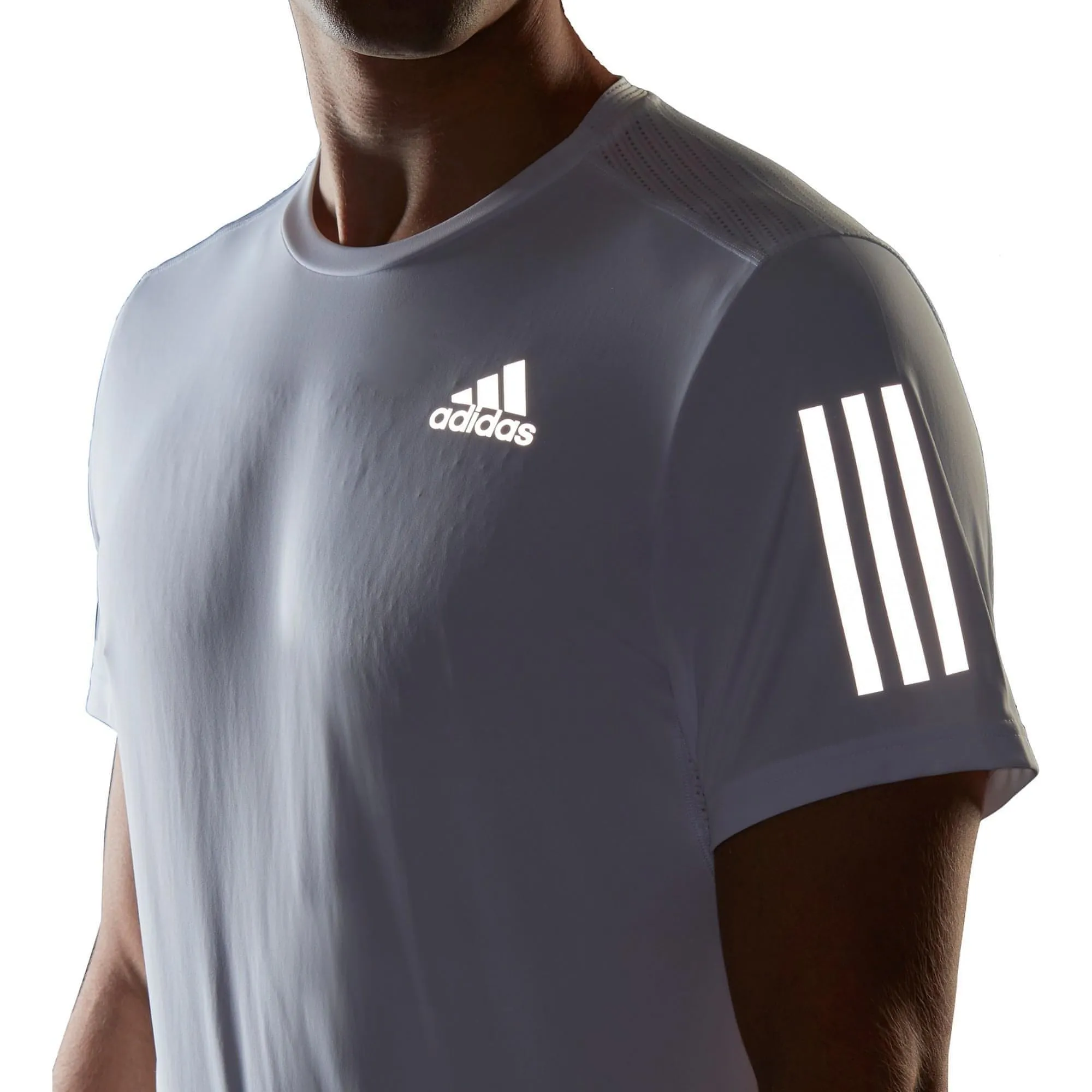 adidas Own The Run Short Sleeve Mens Running Top - White