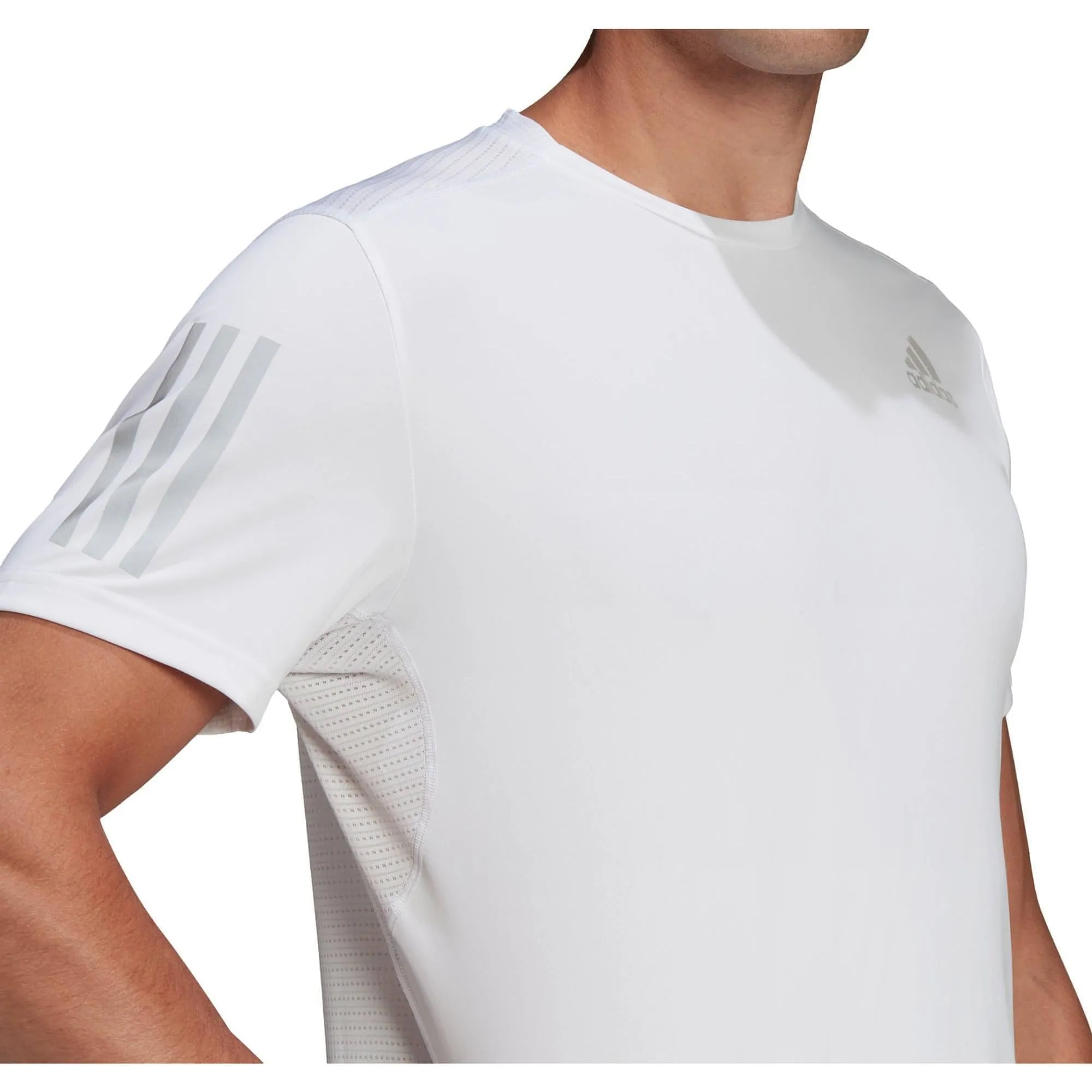 adidas Own The Run Short Sleeve Mens Running Top - White