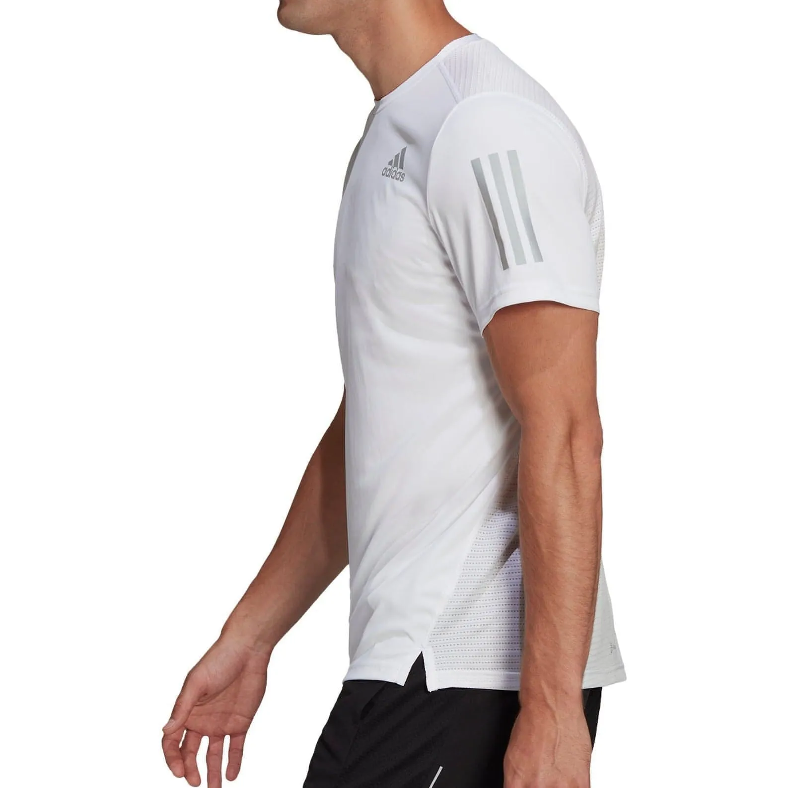 adidas Own The Run Short Sleeve Mens Running Top - White