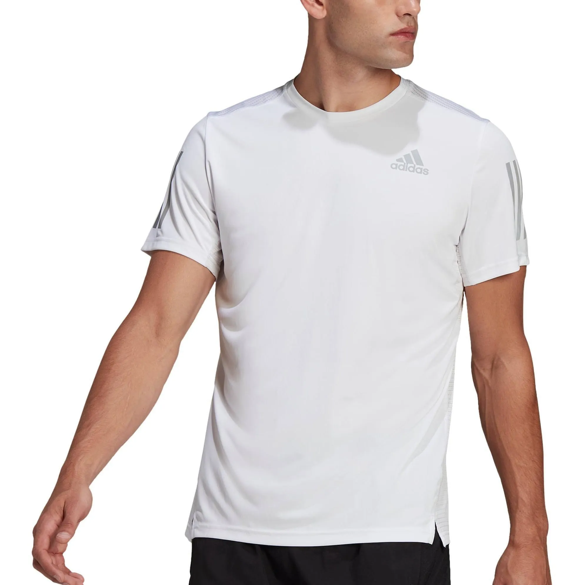 adidas Own The Run Short Sleeve Mens Running Top - White