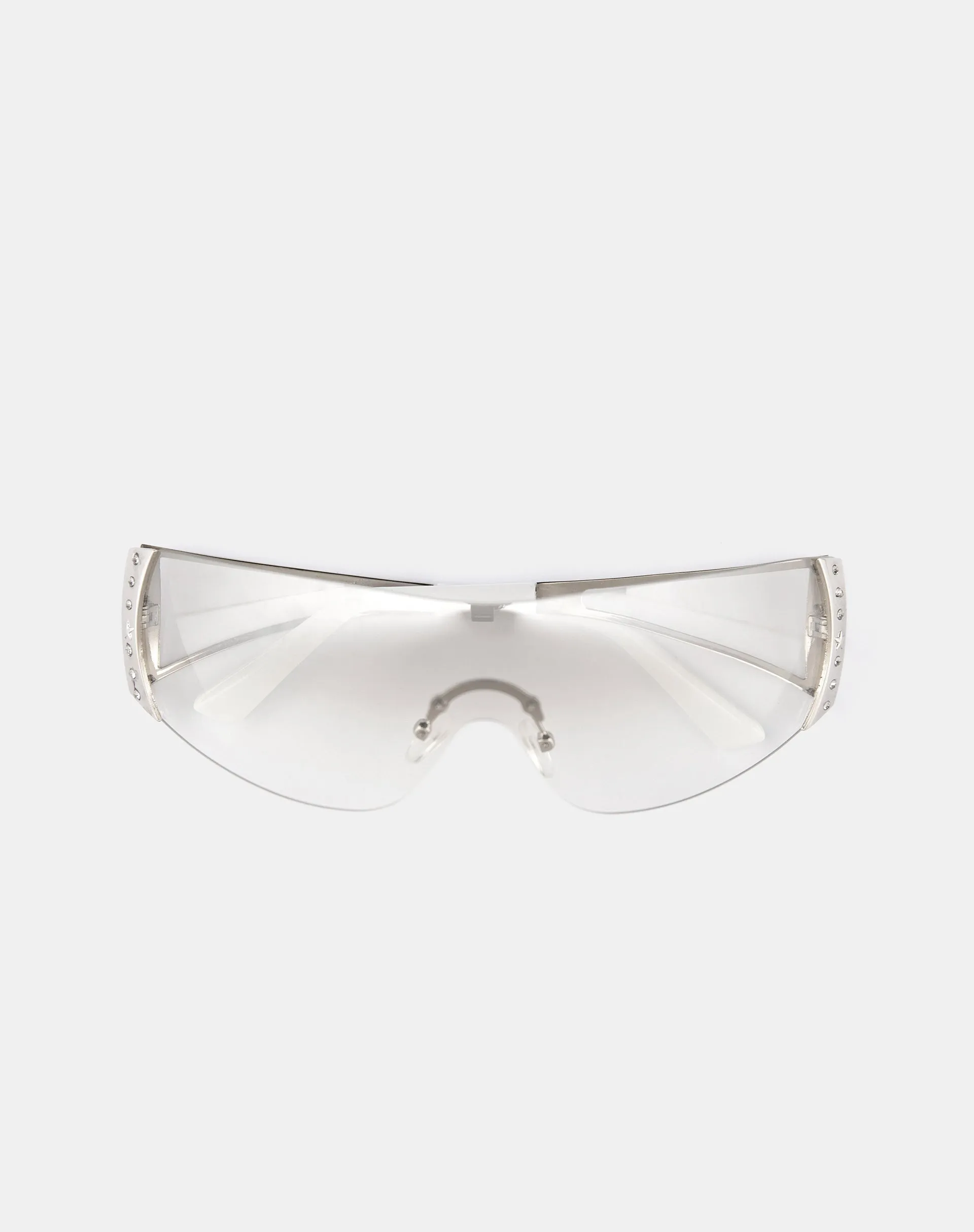 Adley Oversized Sunglasses in White