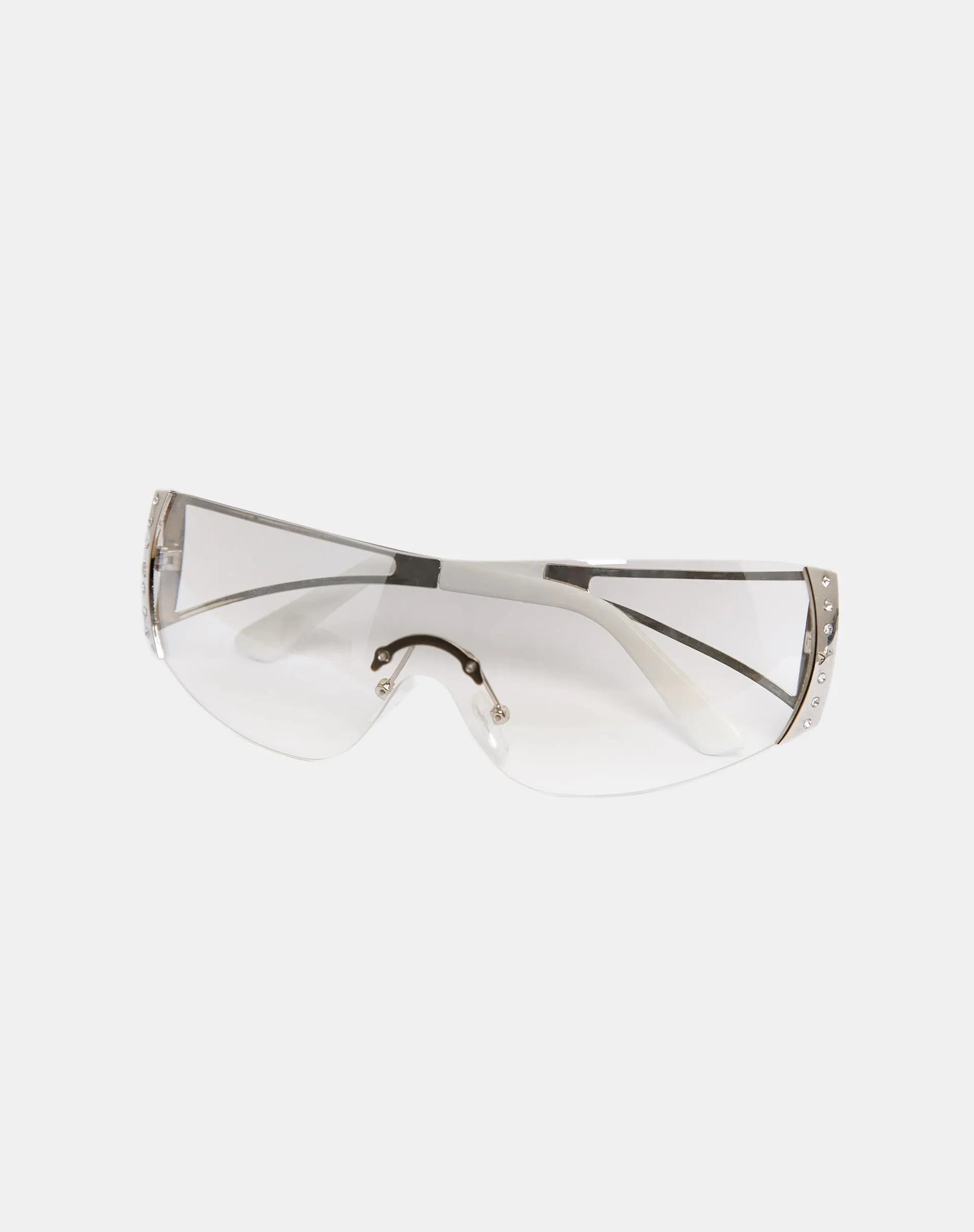 Adley Oversized Sunglasses in White