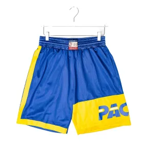 Adult Indiana Pacers Heritage Hardwood Classics Short in Royal by Mitchell and Ness