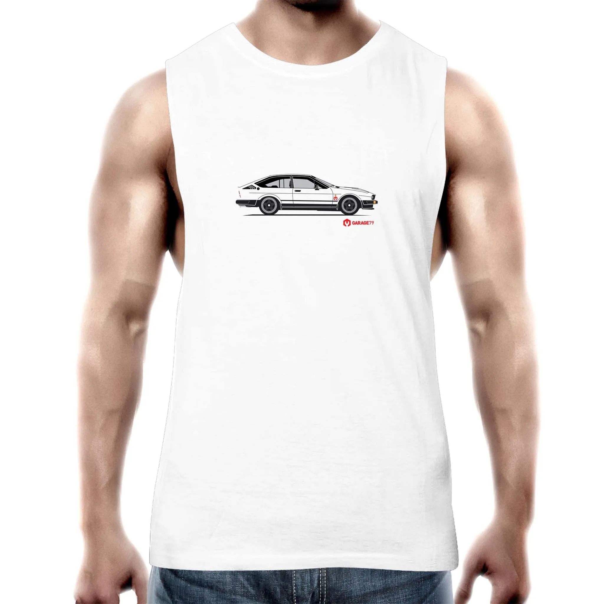 Alfa GTV6 Side Mens Barnard Tank Top Tee