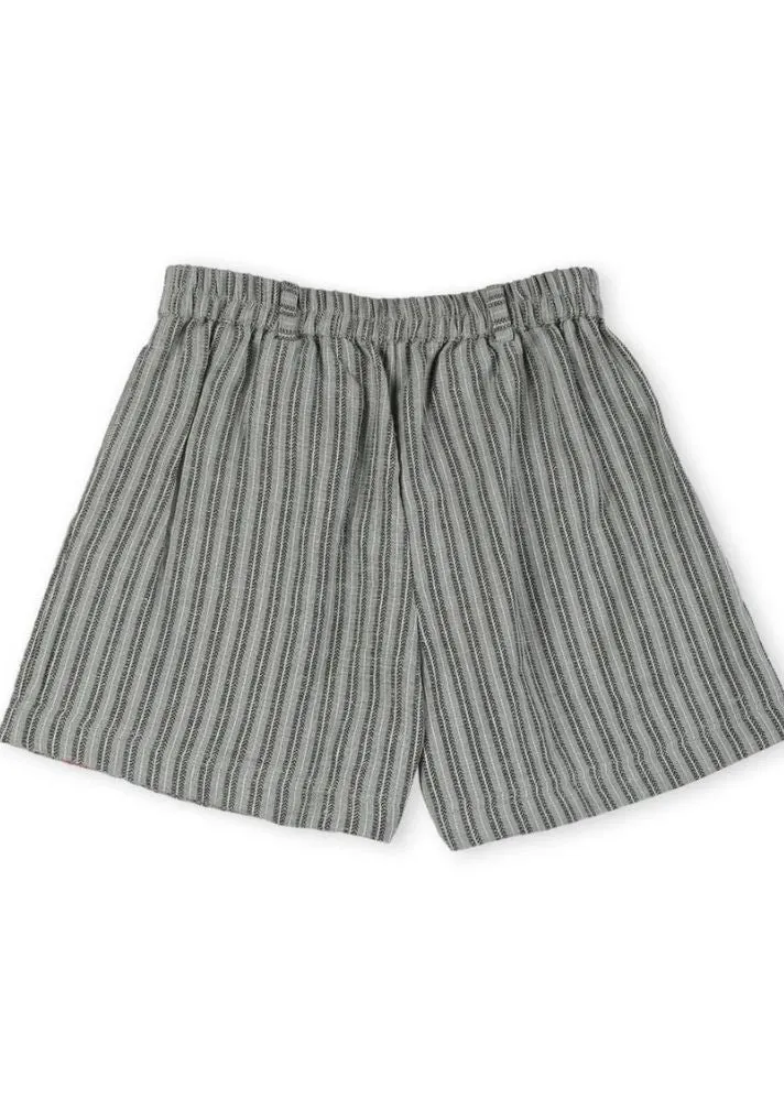 Alouette Jacquard Striped Cotton Shorts