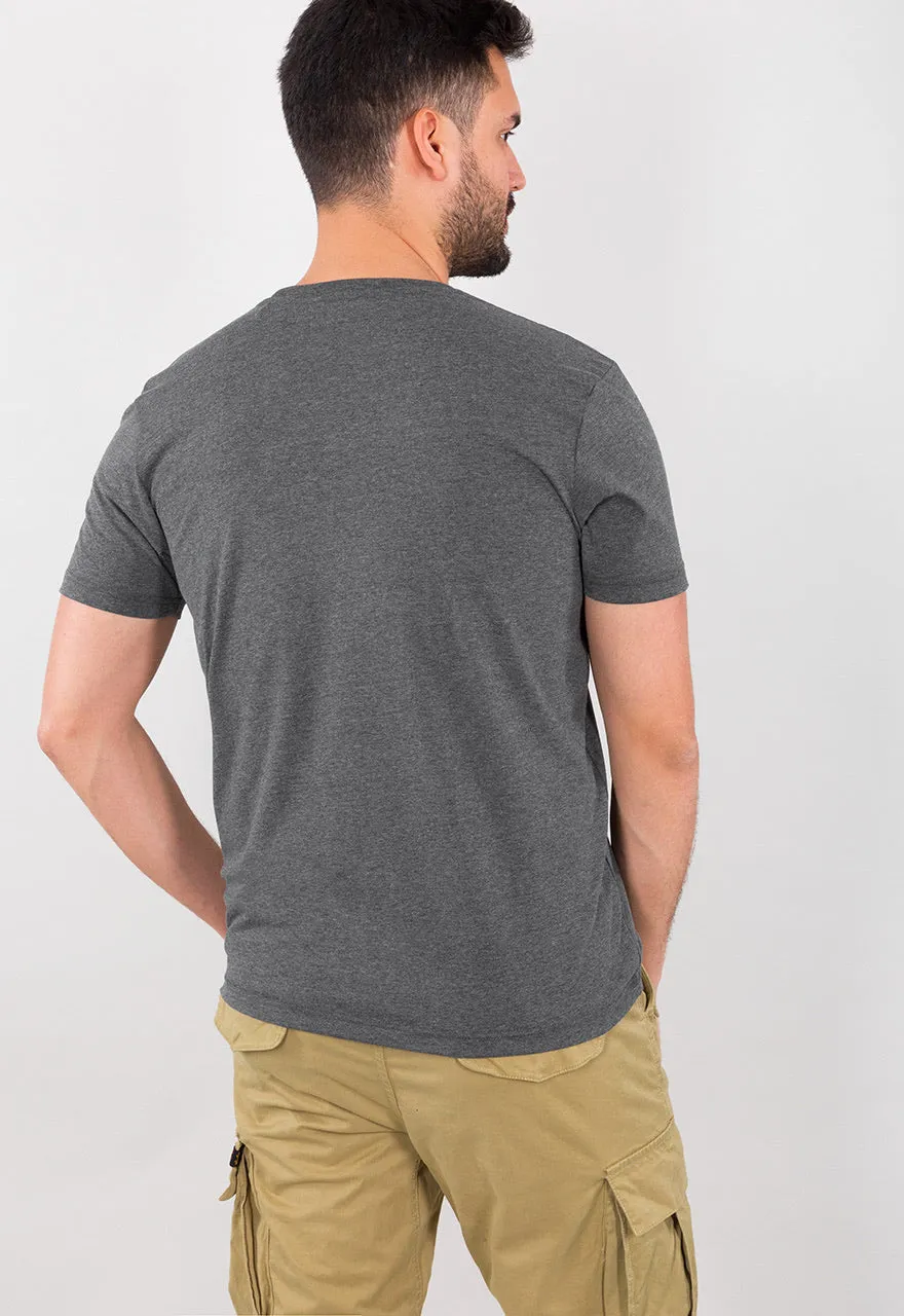 Alpha Industries Basic T-Shirt grau gelb 100501-315