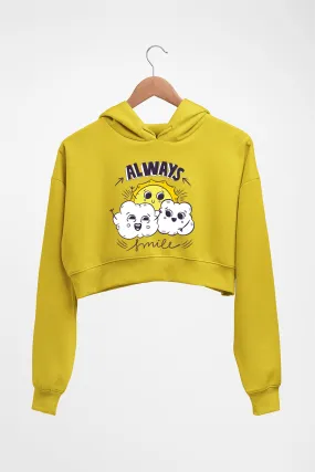 Always Smile Crop HOODIE FOR WOMEN