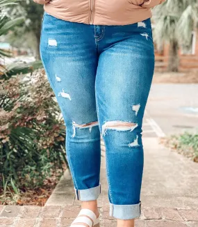 Amber Curvy Denim | Dark