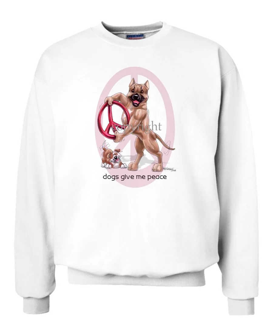 American Staffordshire Terrier - Peace Dogs - Sweatshirt