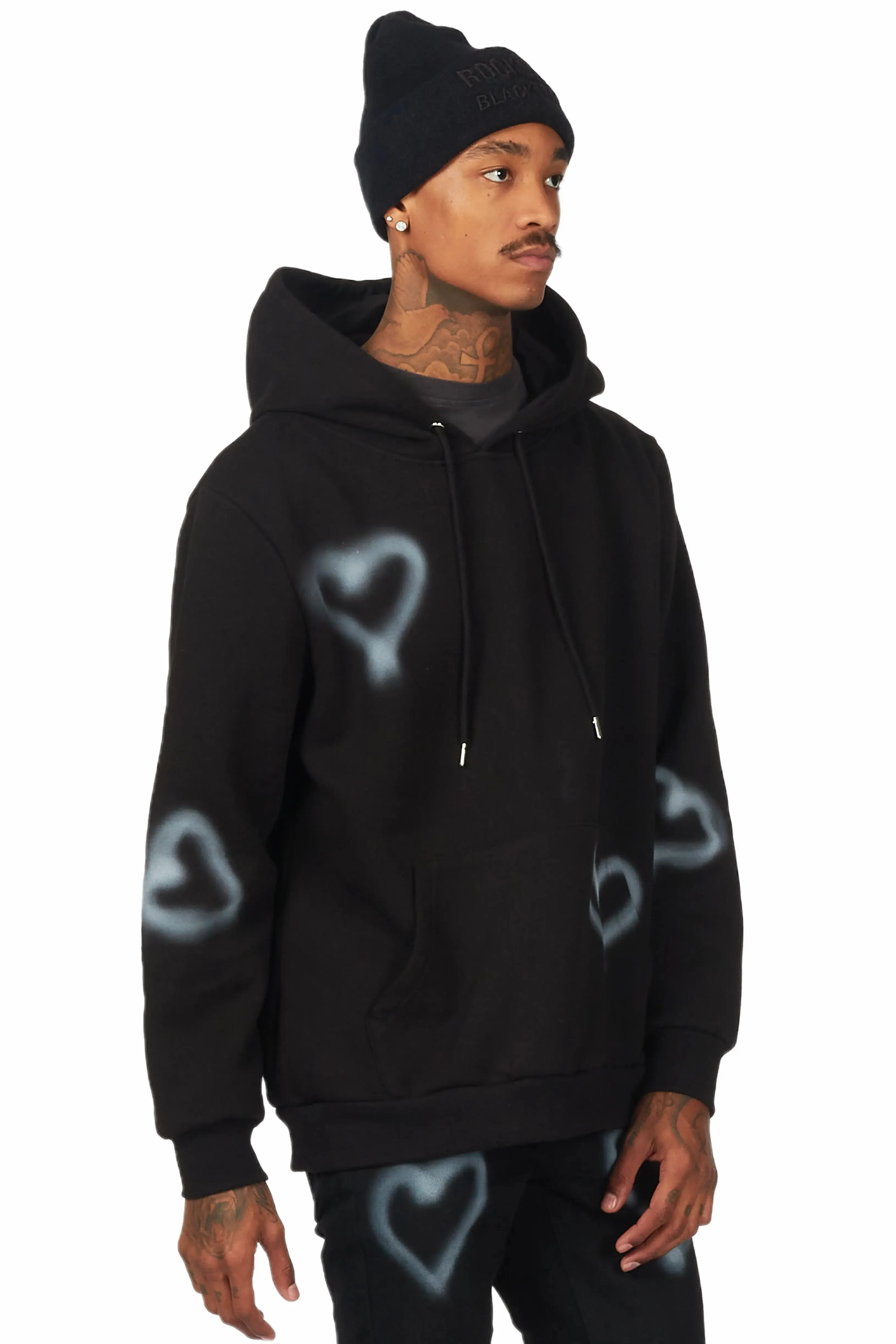 Apollo Black Graphic Hoodie