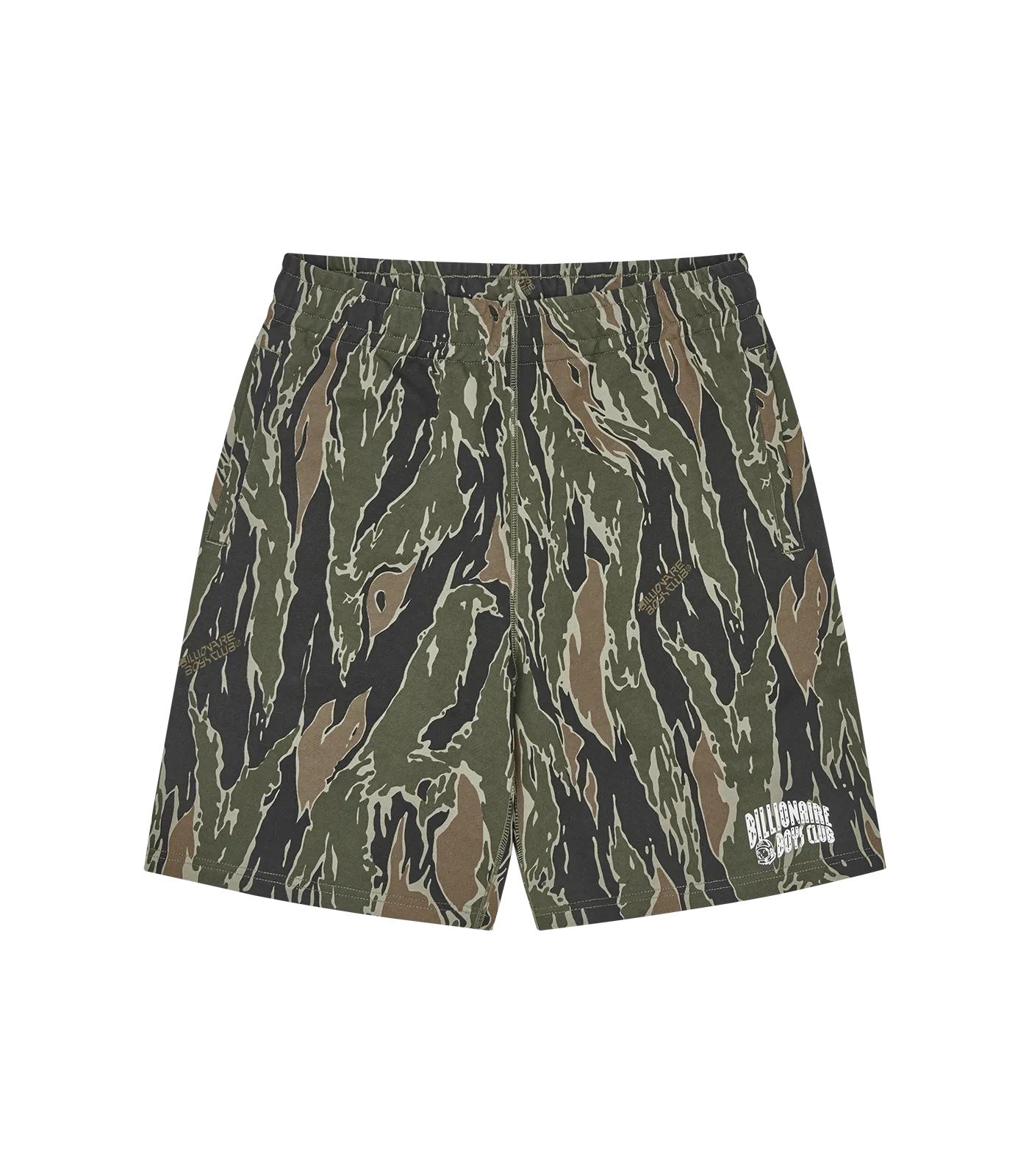 ARCH LOGO CAMO SWEATSHORTS - KHAKI