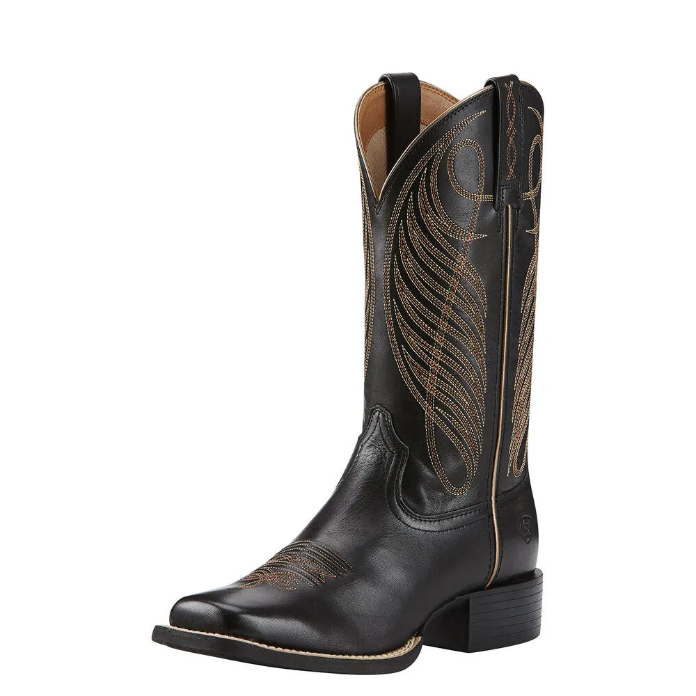 Ariat Women's Round Up Wide Square Toe Western Boot