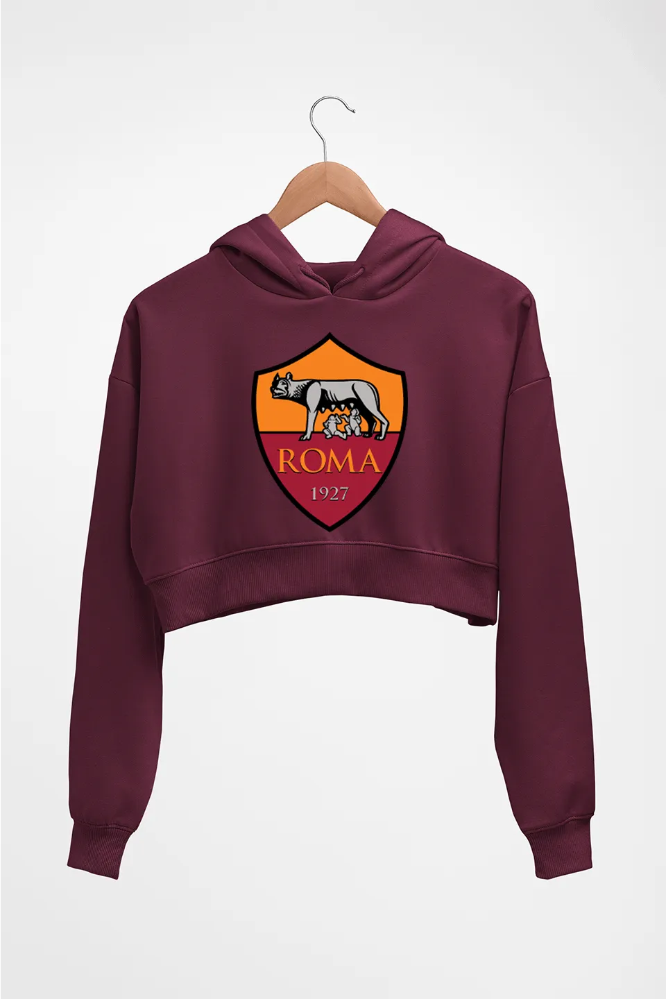 A.S. Roma Crop HOODIE FOR WOMEN