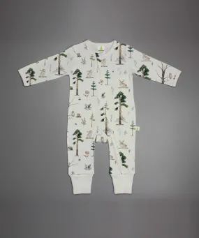 Baby- Tropical Woods Long Sleeve Zip Suit