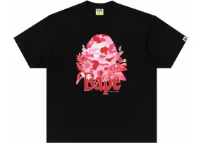 Bape Flora Big Ape Head Relaxed Fit Tee 'Black'