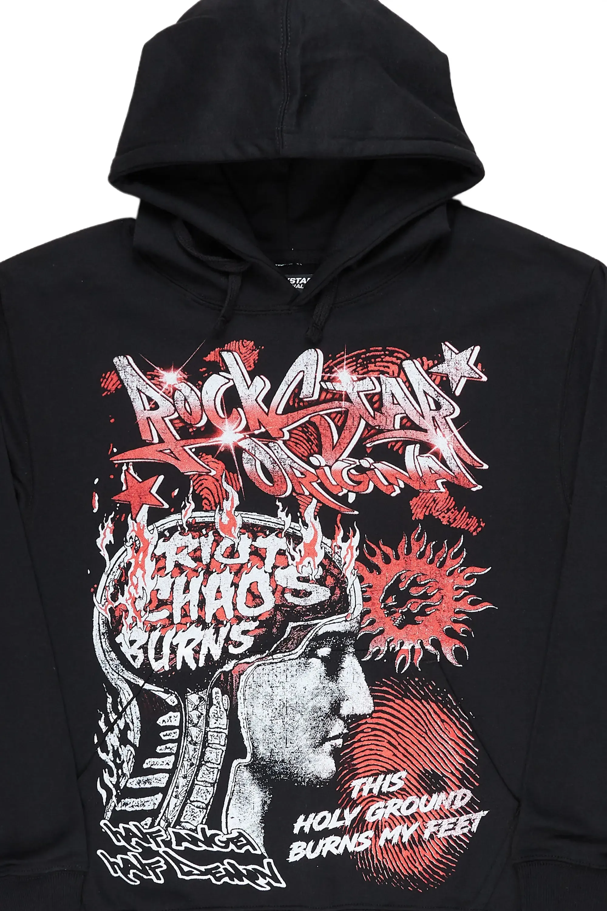 Battery Black Graphic Hoodie