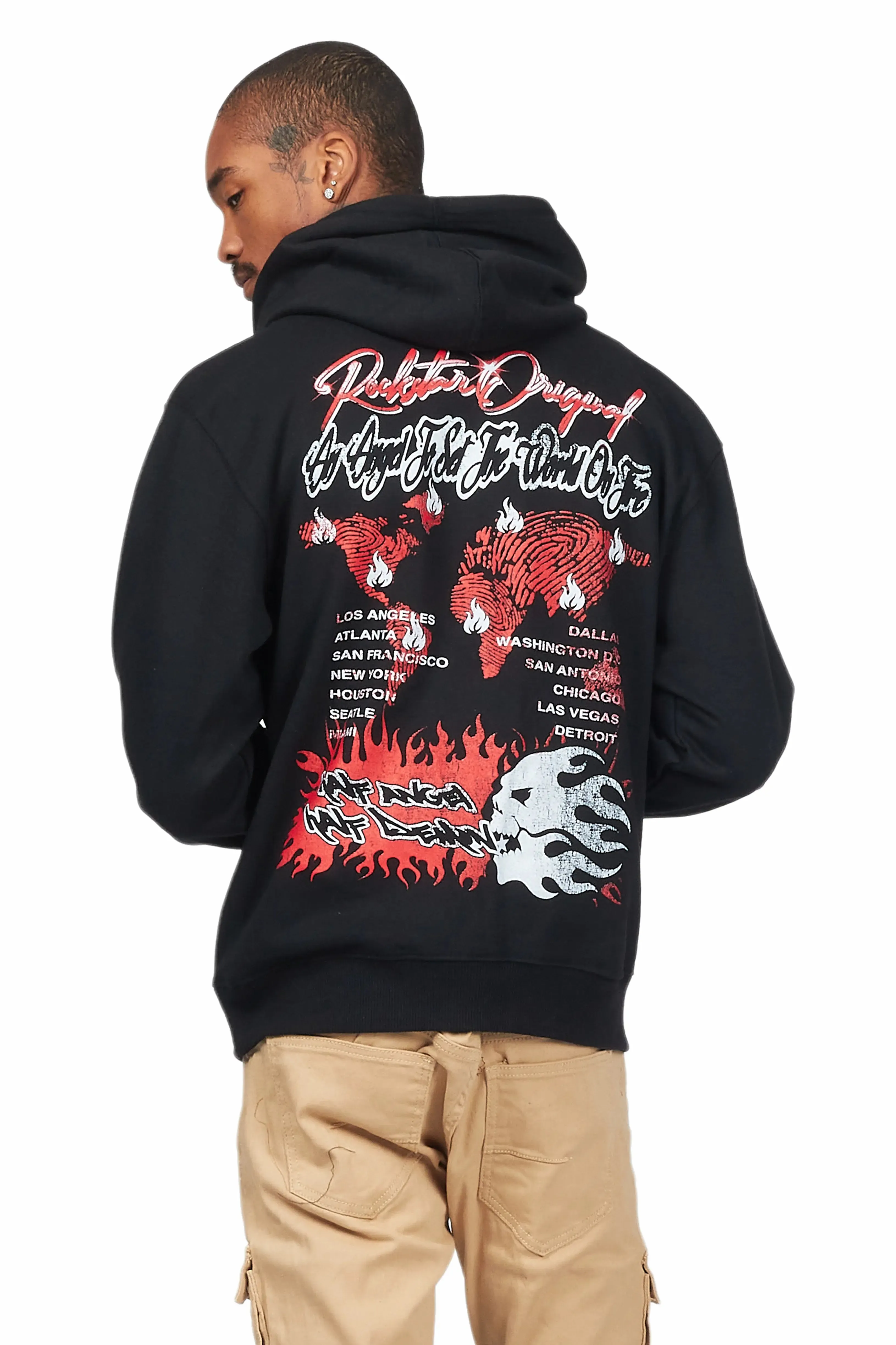 Battery Black Graphic Hoodie