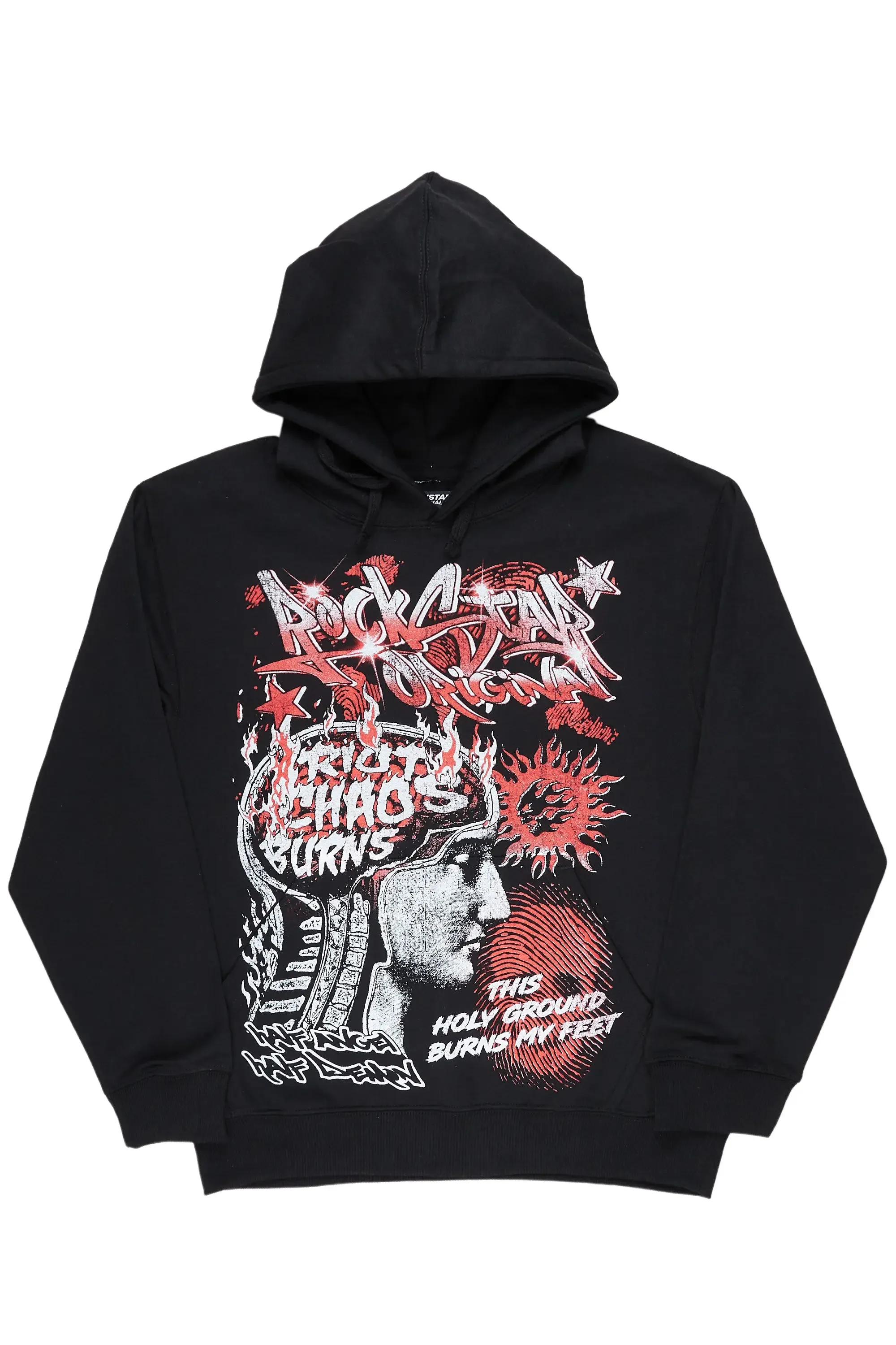 Battery Black Graphic Hoodie