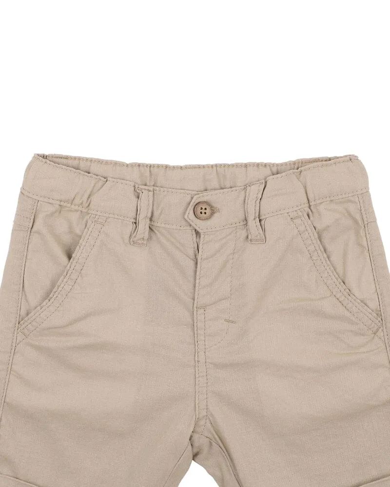 Bebe - Stone Linen Blend Shorts