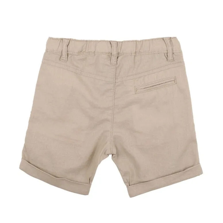 Bebe - Stone Linen Blend Shorts