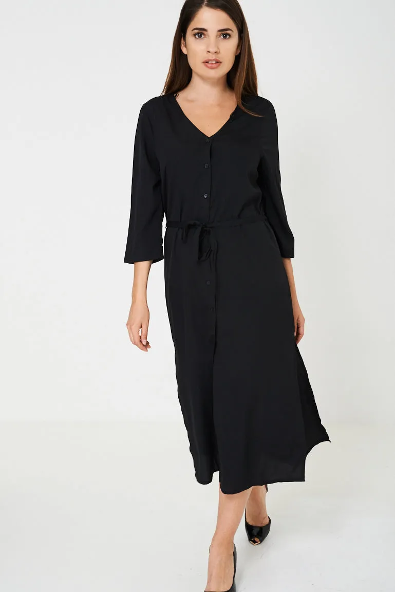 BIK BOK Black Slinky Feel Maxi Dress