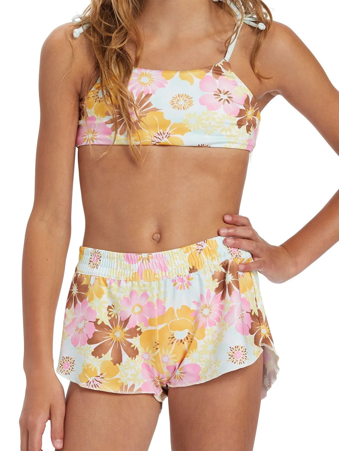 Billabong Girls Flower Power Swim Short