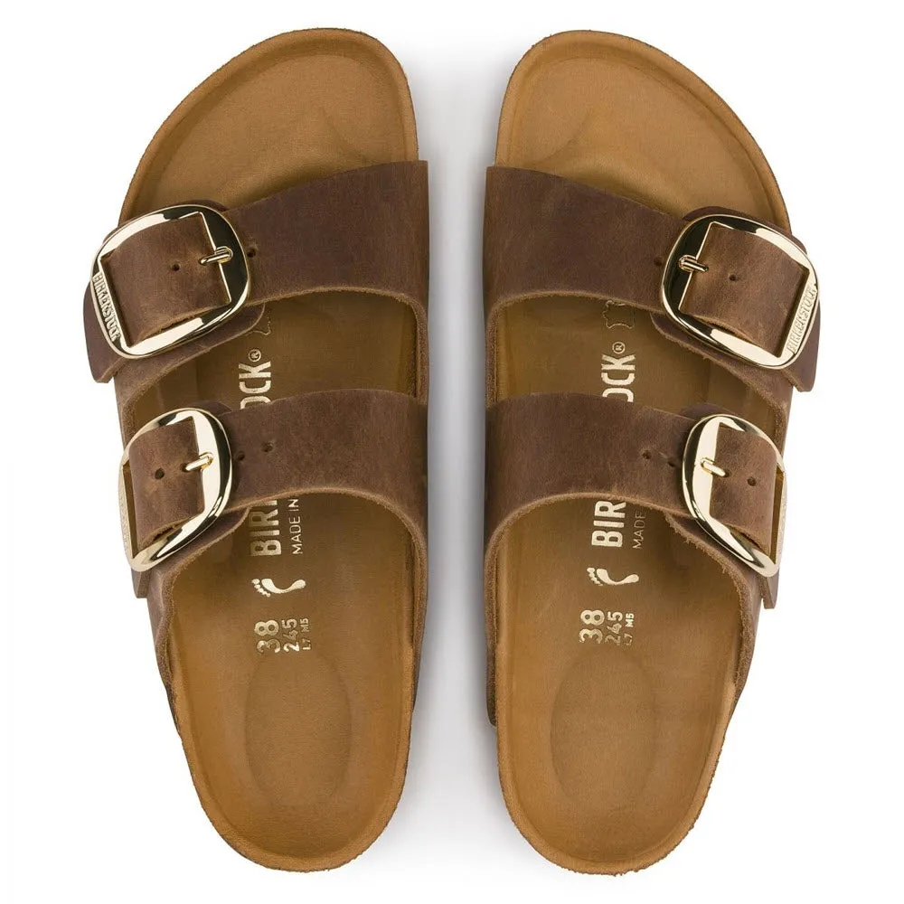 BIRKENSTOCK ARIZONA BIG BUCKLE COGNAC OILED - WOMENS