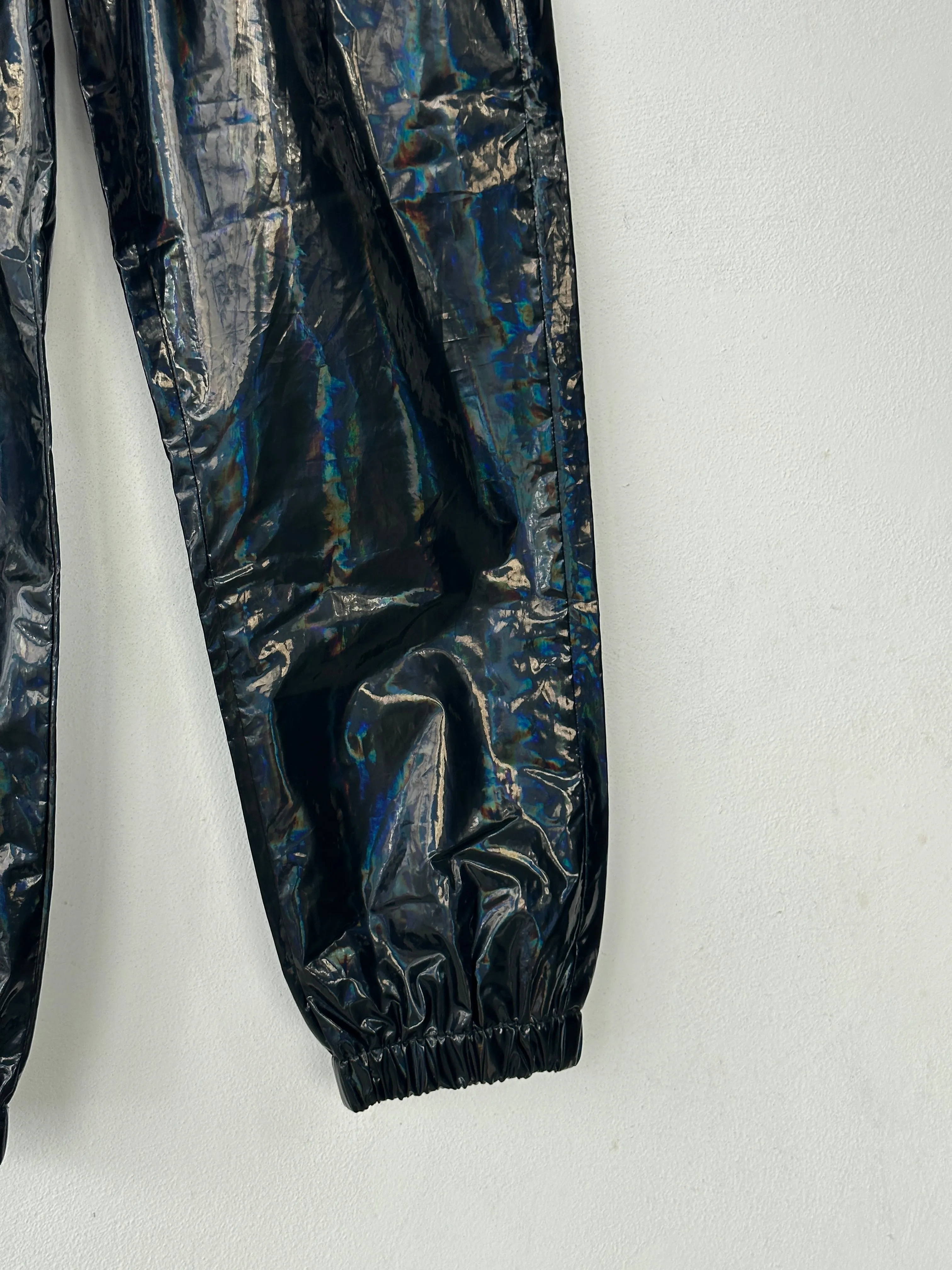 Black Holographic Sweatpants