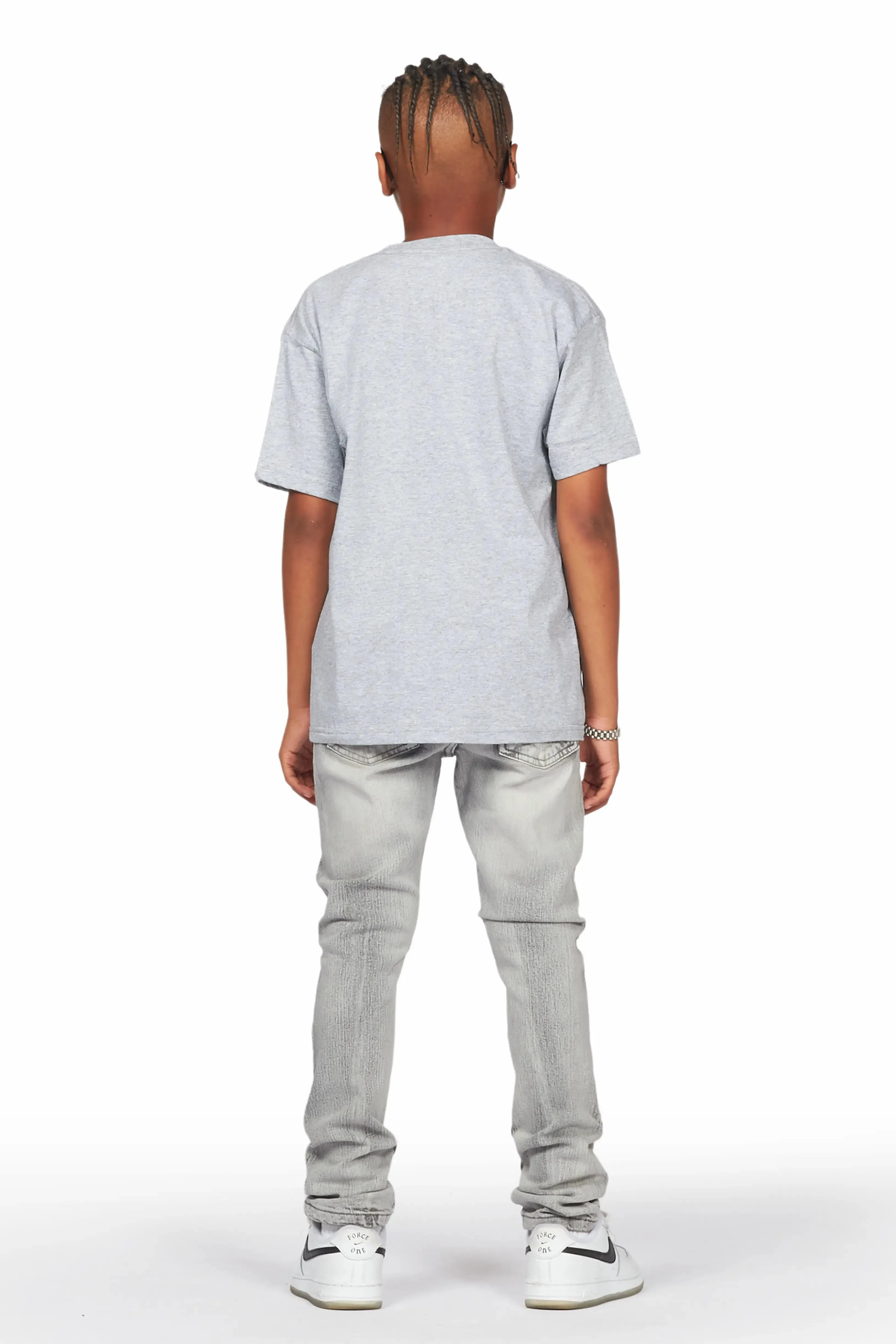 Boys Hani Grey T-Shirt Skinny Jean Set