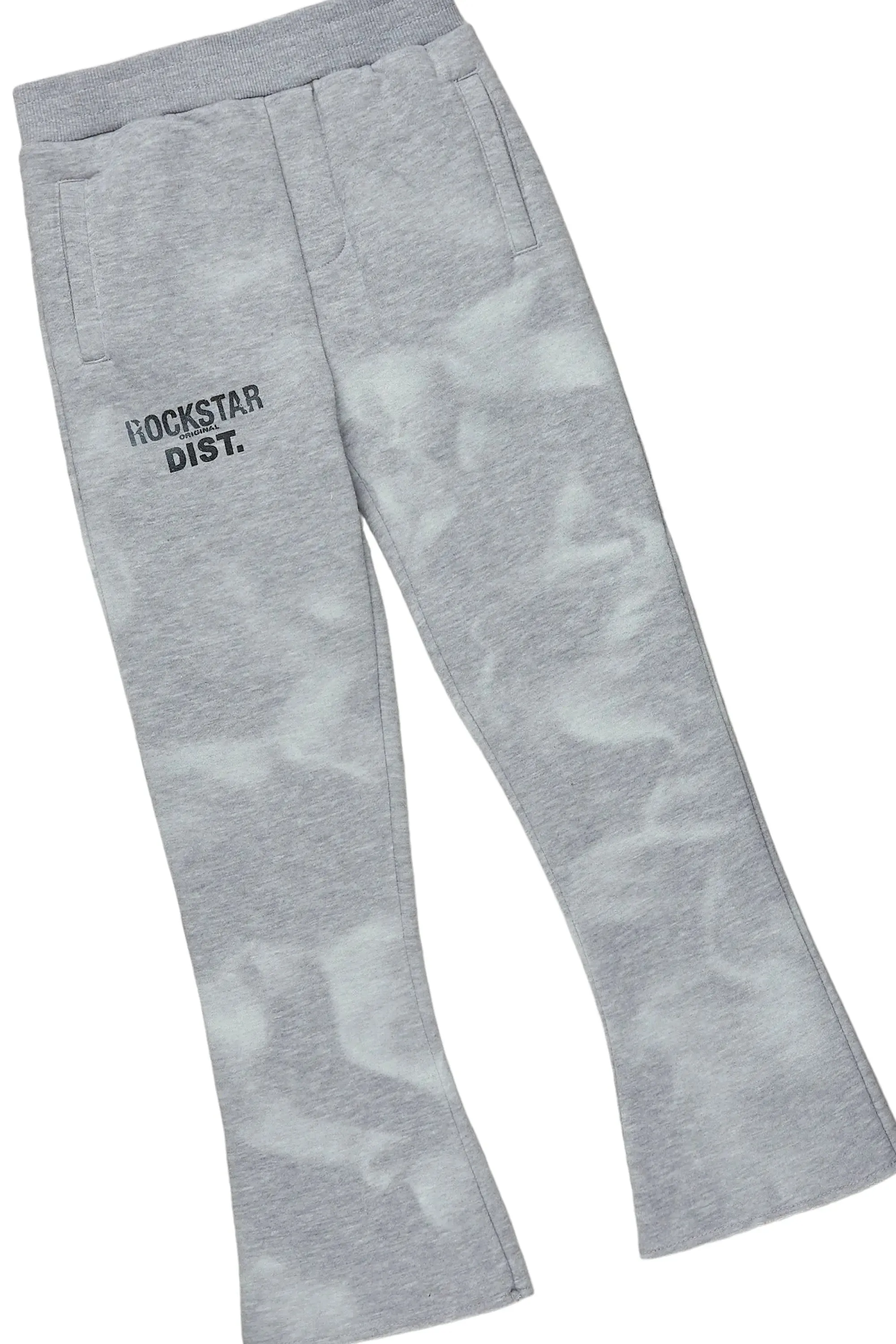 Boys Nelly Grey Stacked Pant Set