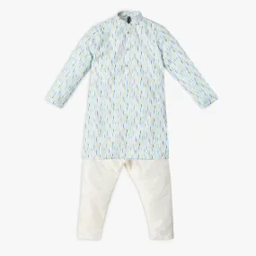 Boy's Regular Fit Embellished Kurta with Pant Set