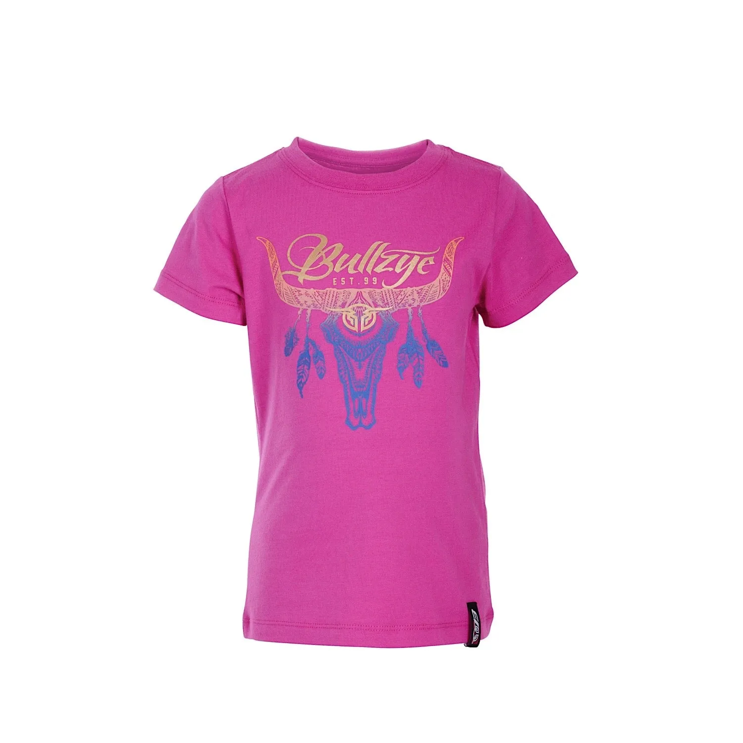 Bullzye Girls Argyle S/S Tee Rose