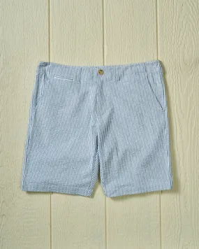 Camden Short in Navy Seersucker