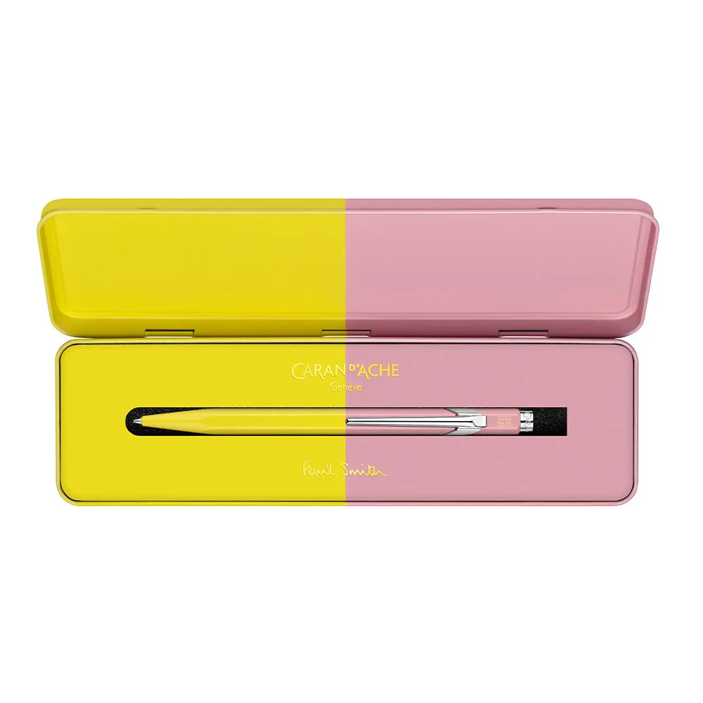 Caran d'Ache 849 Ballpoint Pen Paul Smith Limited Edition Chartreuse / Rose